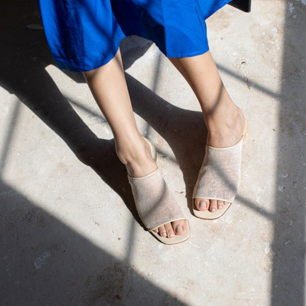 Huma Blanco Milla Mule Jute Natural - Picture 2 of 6